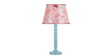Spool Table Lamp Blue Base Only