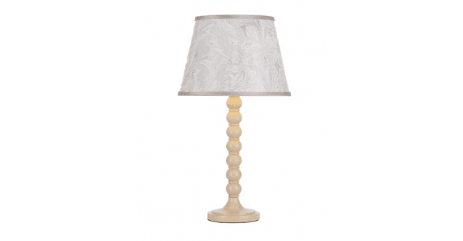 Där Lighting Spool Table Lamp Cream With Shade