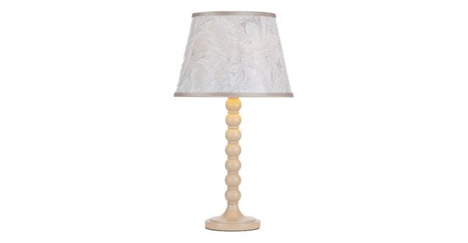 Där Lighting Spool Table Lamp Gloss Taupe Base Only