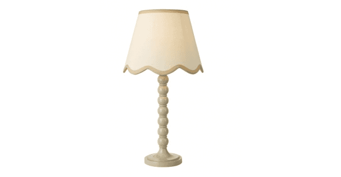 Där Lighting Spool Table Lamp Taupe With Shade