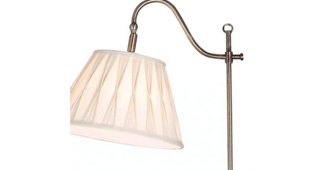 Där Lighting Suffolk Cream Faux Silk Tapered Drum Pleated Shade 28cm