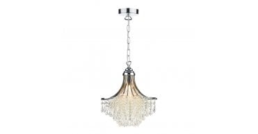 Suri 1 Light Pendant Crystal Polished Chrome
