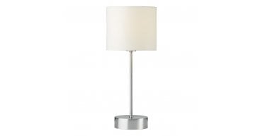 Suzie Touch Table Lamp Satin Chrome With Shade (Multipack)