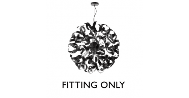 Swash 12 Light Pendant Matt Black Fitting Only