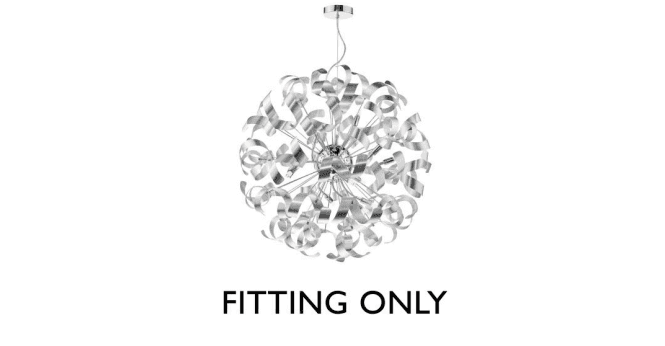Där Lighting Swash 12 Light Pendant Polished Chrome fitting Only