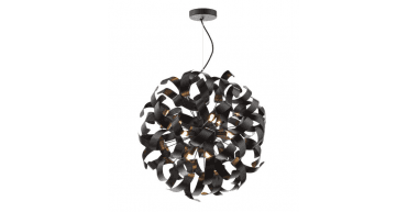 Swash 9 Light Pendant Matt Black Fitting Only