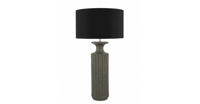 Där Lighting Sword Black Cotton Drum Shade 40cm