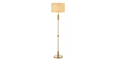 Sylvester Floor Lamp Antique Brass and Glass Base Only