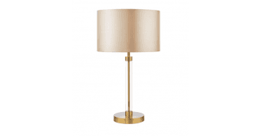 Sylvester Table Lamp Antique Brass With Shade