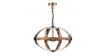 Symbol 3 Light Pendant Petrol Copper