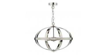 Symbol 3 Light Pendant Satin Chrome