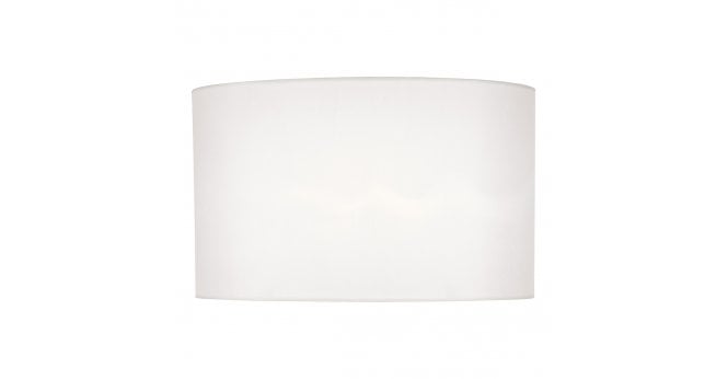 Där Lighting Syracuse White Faux Silk Oval Shade 40cm