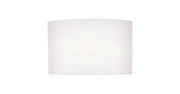 Syracuse White Faux Silk Oval Shade 40cm