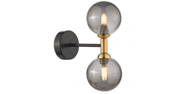 Takara 2 Light Wall Light Matt Black and Bronze Bracket Only