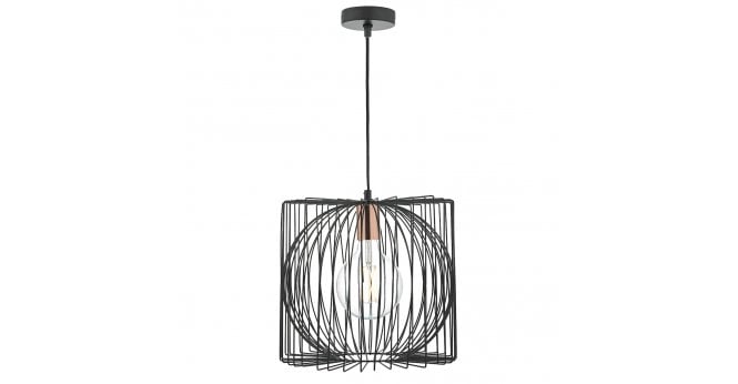 Där Lighting Taplow Pendant Black & Copper