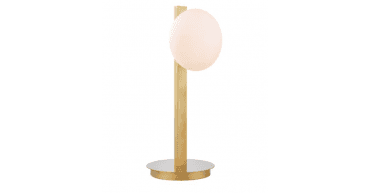 Tauri Table Lamp Matt Gold and Opal Glass