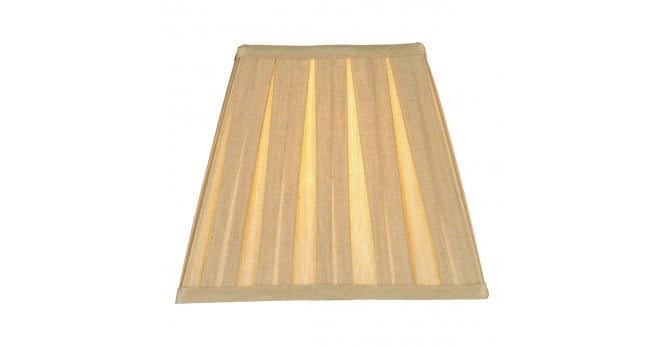 Där Lighting Taylor Gold Faux Silk Tapered Square Shade 22cm