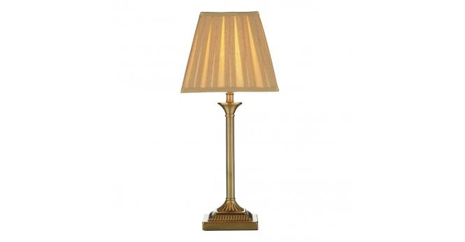 Där Lighting Taylor Table Lamp Antique Brass With Shade
