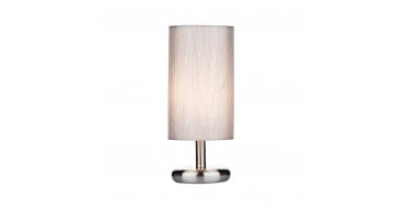 Tico Touch Table Lamp Satin Chrome With Shade
