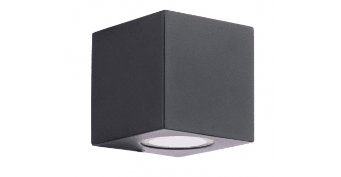 Där Lighting Tiva Outdoor Wall Light Matt Black IP54