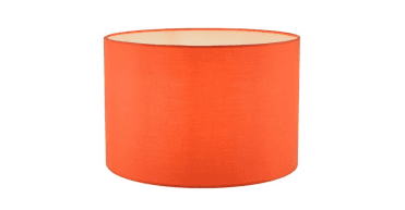 Toledo Orange Cotton Drum Shade 33cm