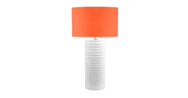 Toledo Orange Cotton Drum Shade 43cm