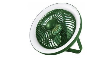 Turbo Desk Fan With Lamp Green LED