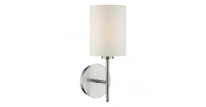 Där Lighting Tuscan Single Wall Bracket Base Only Satin Chrome