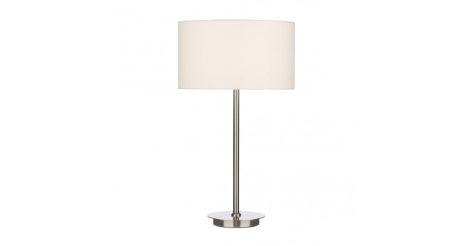 Där Lighting Tuscan Table Lamp Satin Chrome Base Only