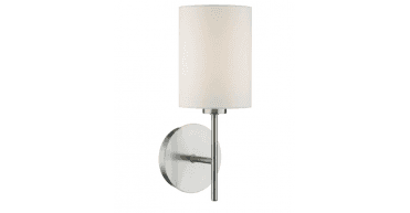 Tuscan Wall Light Satin Chrome With Shade