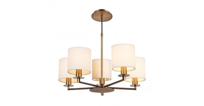 Där Lighting Tyler 5lt Pendant Bronze Fitting Only