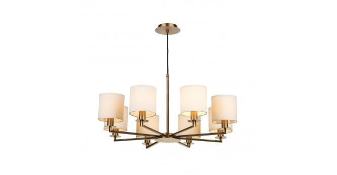 Där Lighting Tyler 8lt Pendant Bronze Fitting Only