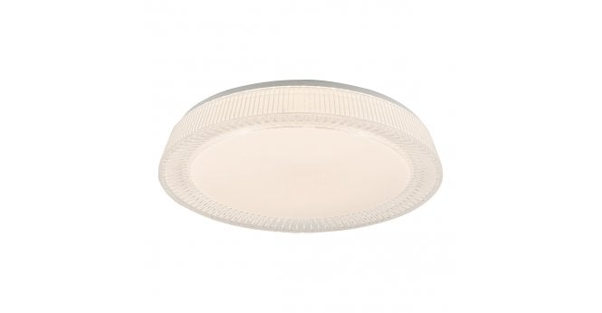 Där Lighting Udell Flush Faceted Acrylic LED