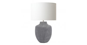 Udine Table Lamp Textured Grey