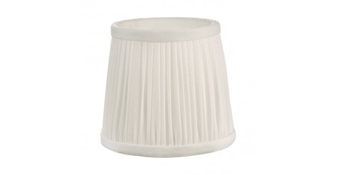 Där Lighting Ulyana Ivory Faux Silk Pleated Shade 14cm