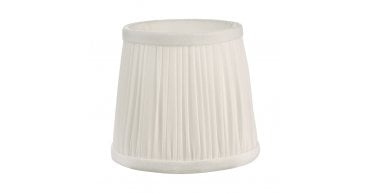 Ulyana Ivory Faux Silk Pleated Shade 14cm