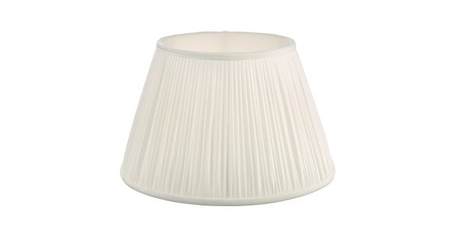 Där Lighting Ulyana Ivory Faux Silk Pleated Shade 35cm