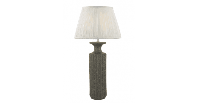 Där Lighting Ulyana Ivory Faux Silk Pleated Shade 40cm