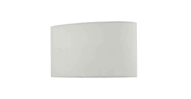 Utara Ivory Faux Silk Oval Shade 34cm