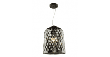 Varius Pendant Matt Black and Smoked Glass