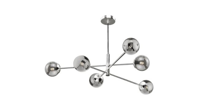 Där Lighting Vignette 6 Light Pendant Polished Chrome Fitting Only