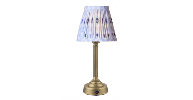 Där Lighting Virgil Rechargeable Table Lamp Matt Antique Brass Base Only LED