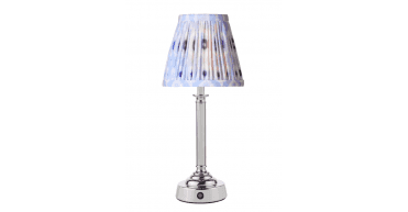 Virgil Rechargeable Table Lamp Polished Nickel Base Only LED