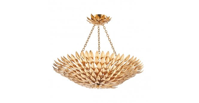 Där Lighting Volcano 5 Light Pendant Gold