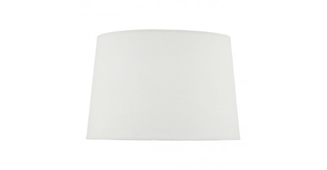 Där Lighting Vondra Ivory Linen Tapered Drum Shade 36cm