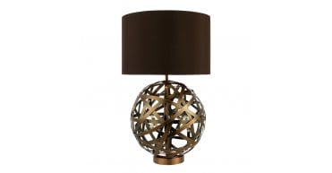 Voyage Table Lamp Antique Copper With Shade