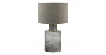 Wanda Table Lamp Smoked Glass With Shade