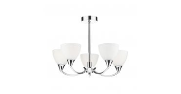 Watson 5 Light Semi Flush Polished Chrome