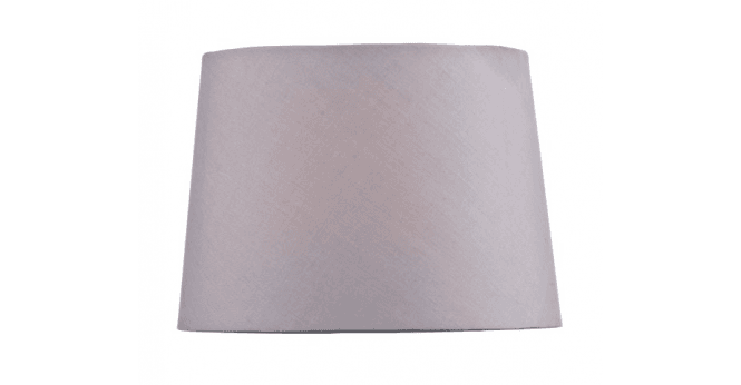Där Lighting Wickford Grey Cotton Tapered Drum Shade 20cm