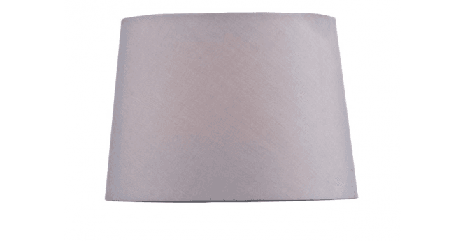 Där Lighting Wickford Grey Cotton Tapered Drum Shade 26cm